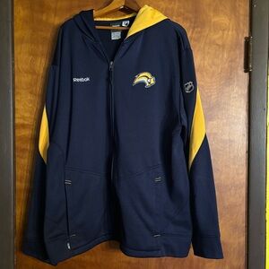 Vintage NHL Buffalo Sabres Reebok XL Men’s Hooded Full Zip Hoodie